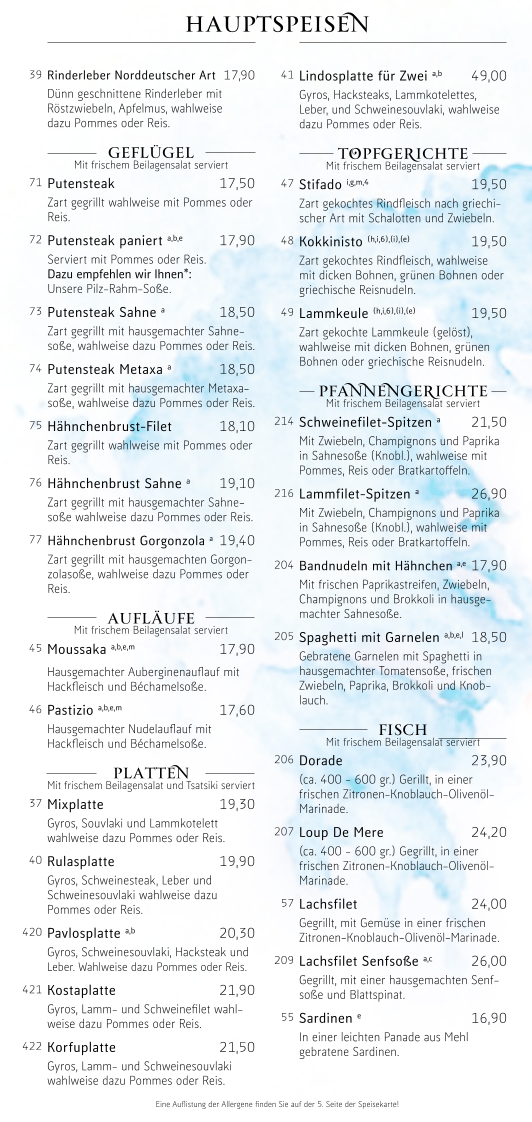 Speisekarte photo 3