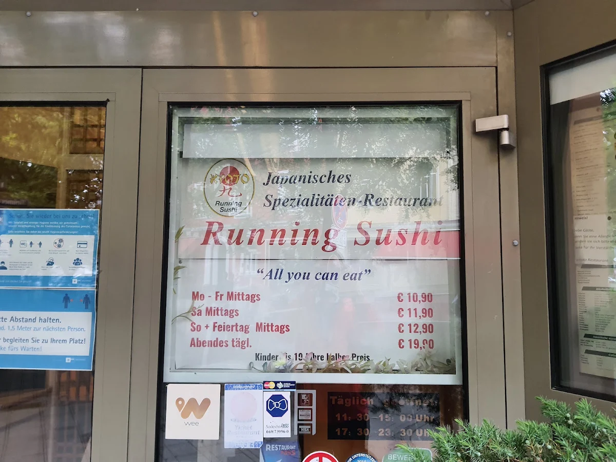 Speisekarte, Kyoto Running Sushi