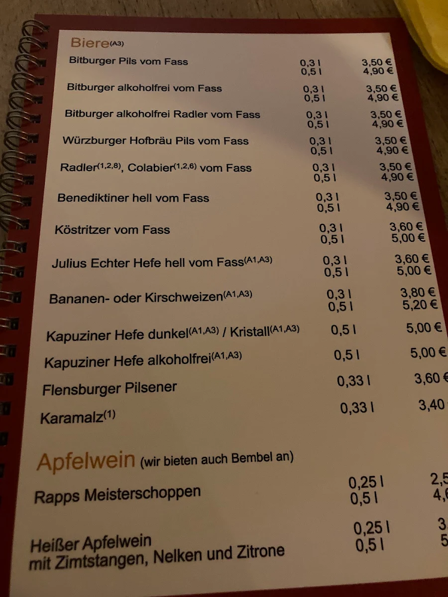 Speisekarte photo 4