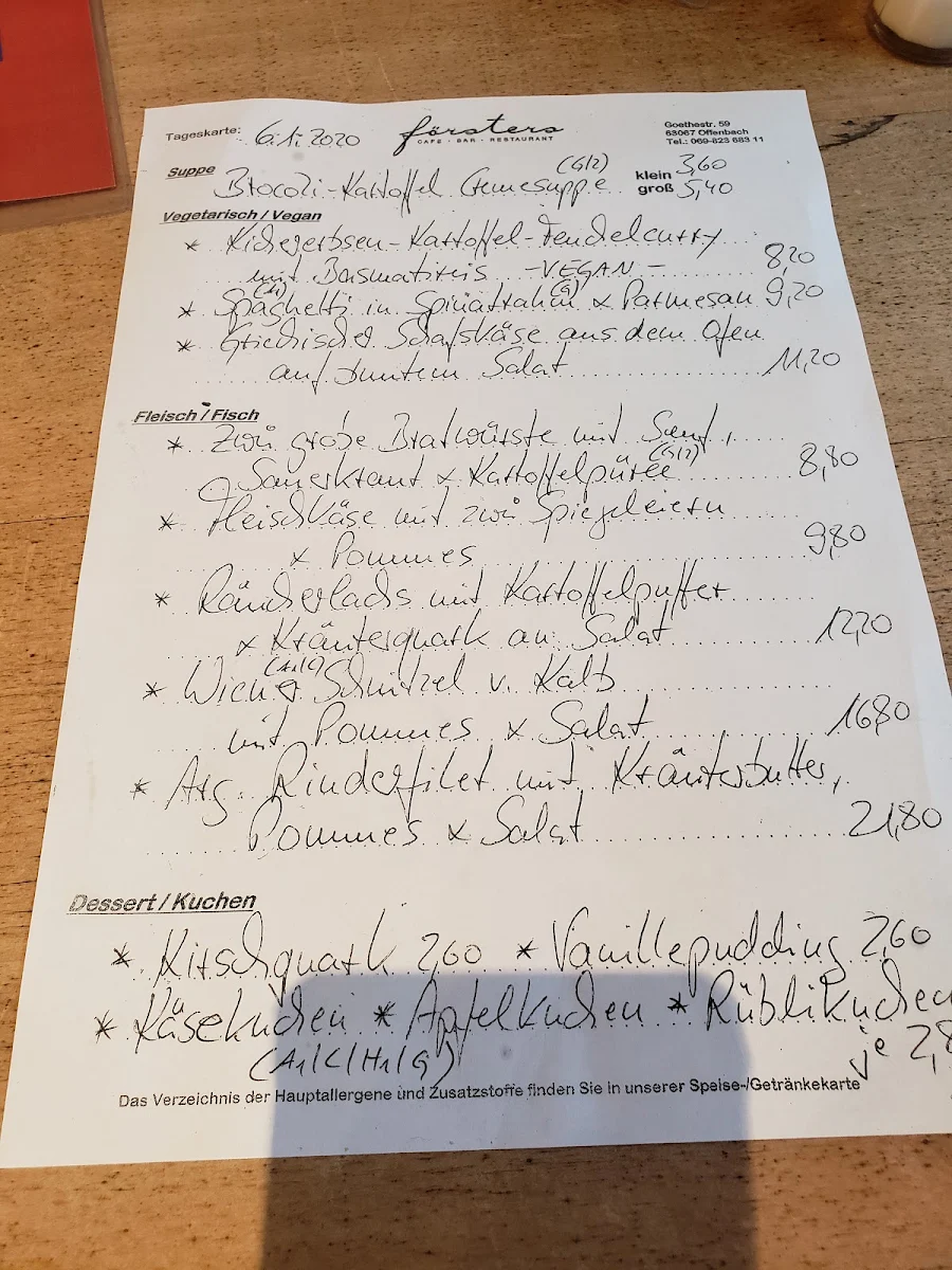 Speisekarte photo 8