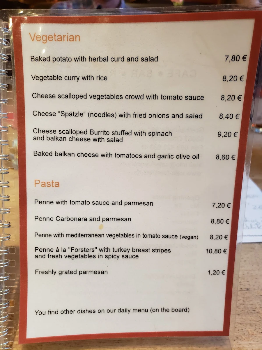 Speisekarte photo 9