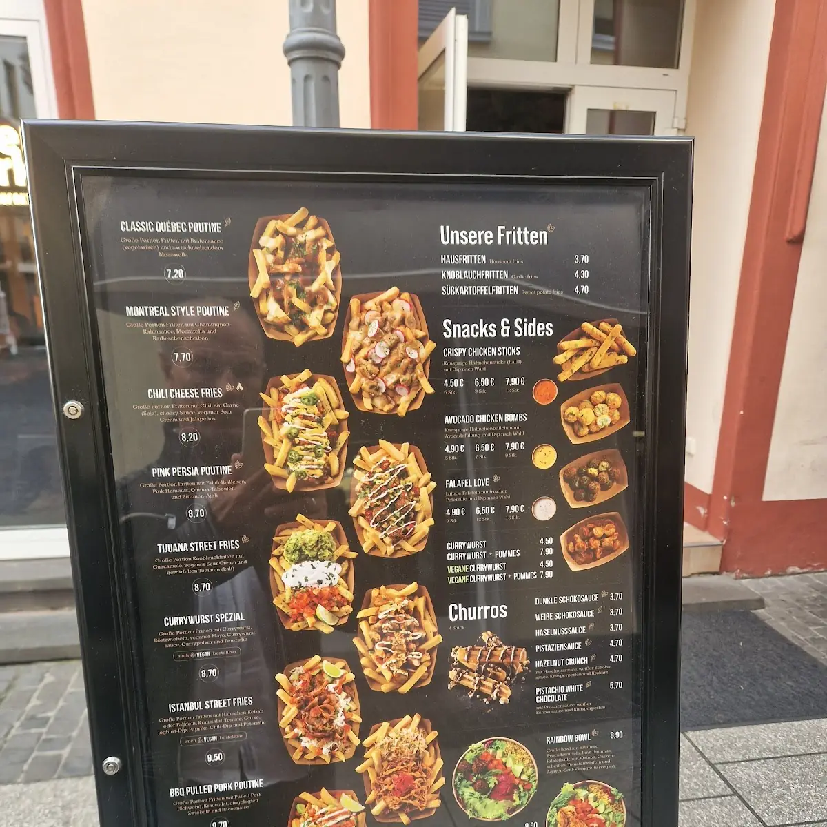 Speisekarte, Frittenwerk Koblenz