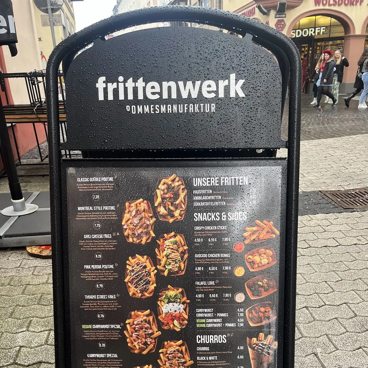 Speisekarte, Frittenwerk Koblenz