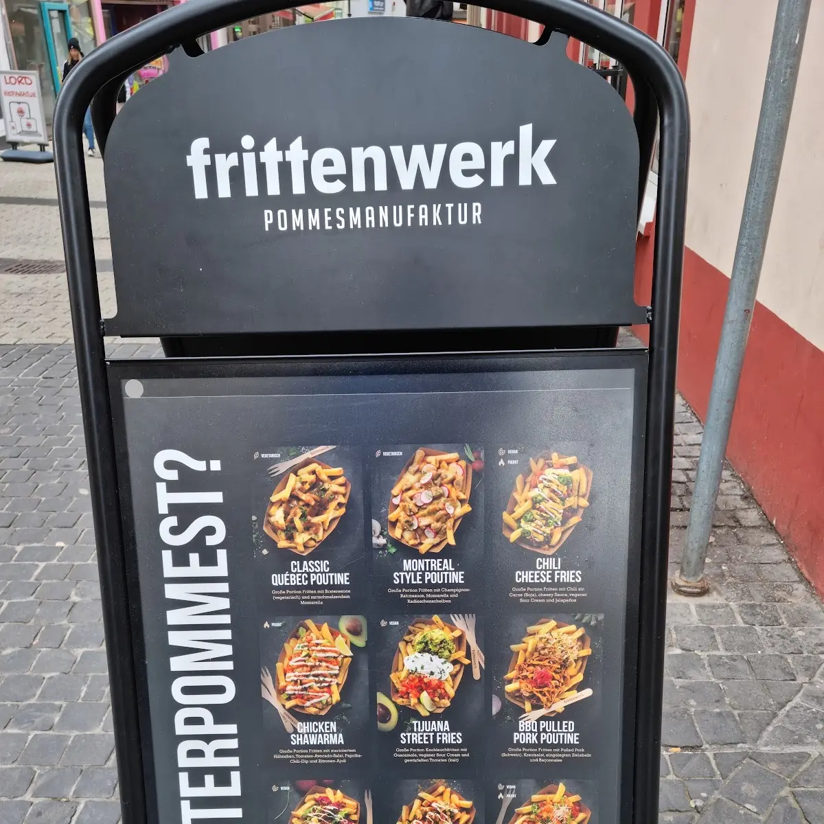 Speisekarte, Frittenwerk Koblenz