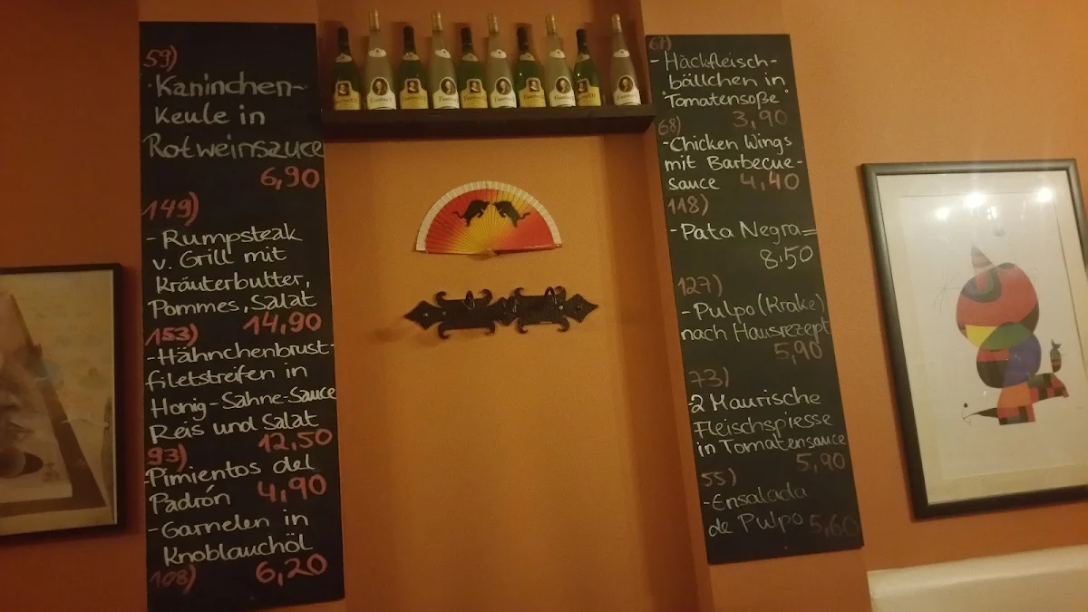 Speisekarte, Tapas Espana