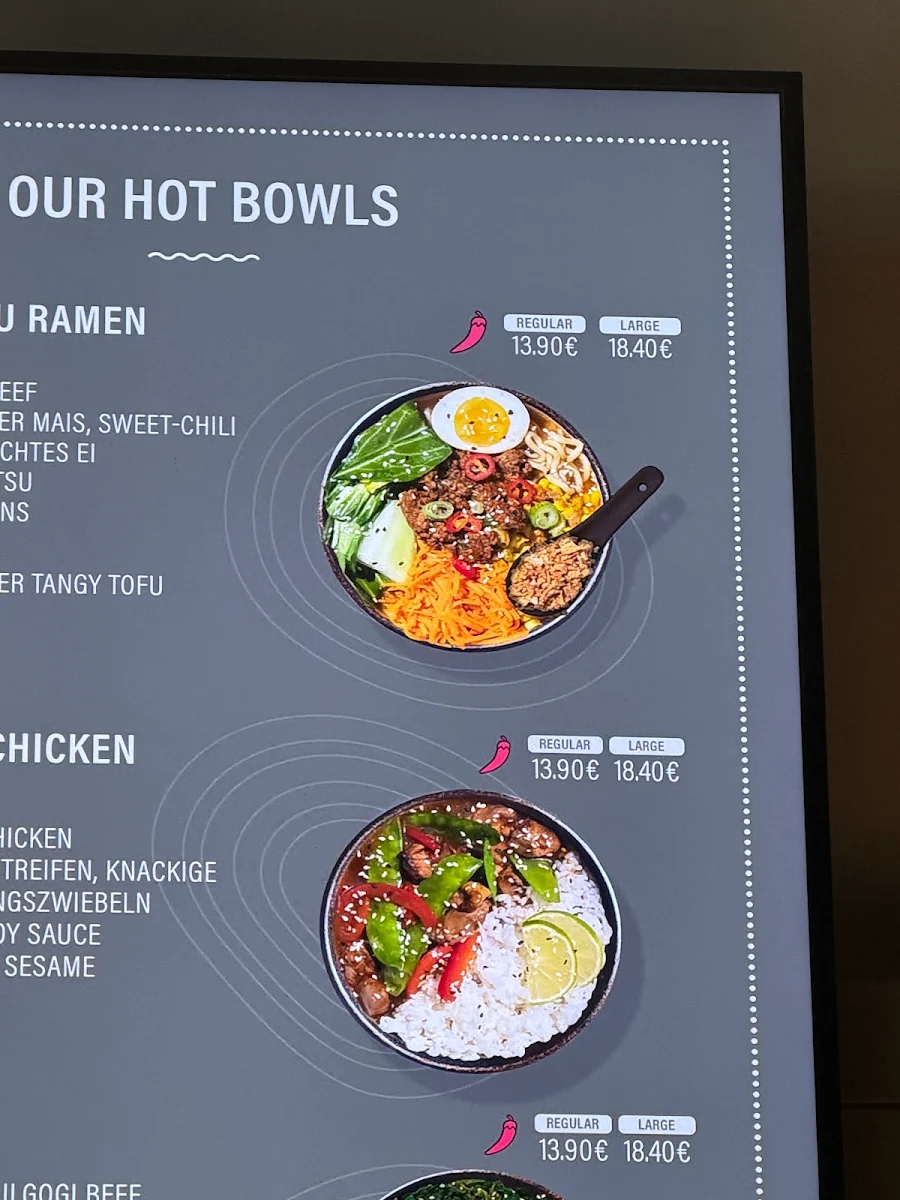 Speisekarte, POKÉ BAR