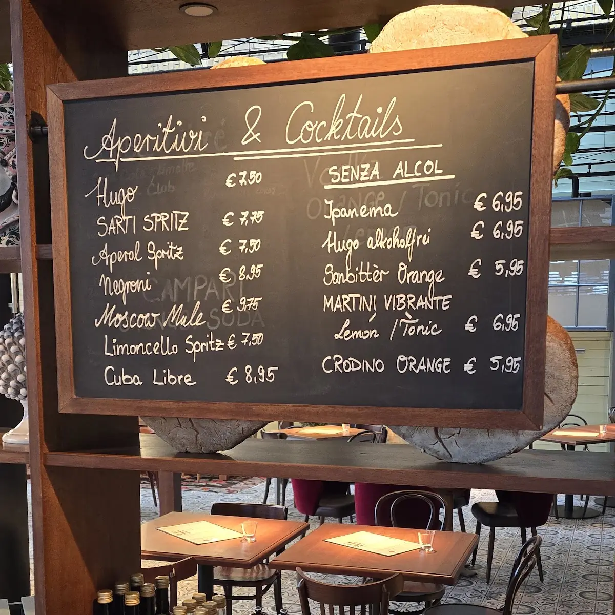 Speisekarte, L'Osteria Berlin Alboinstraße