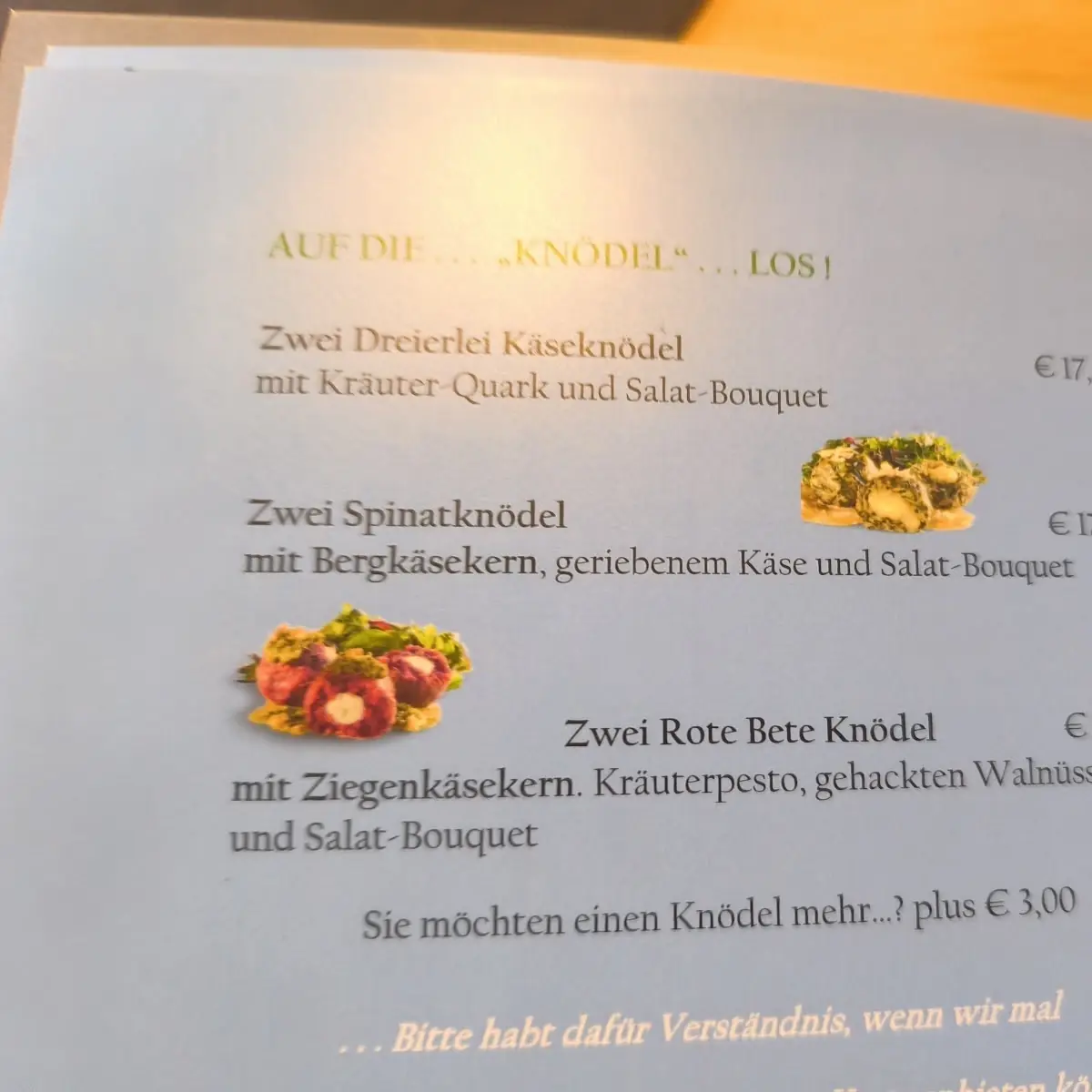 Speisekarte photo 2