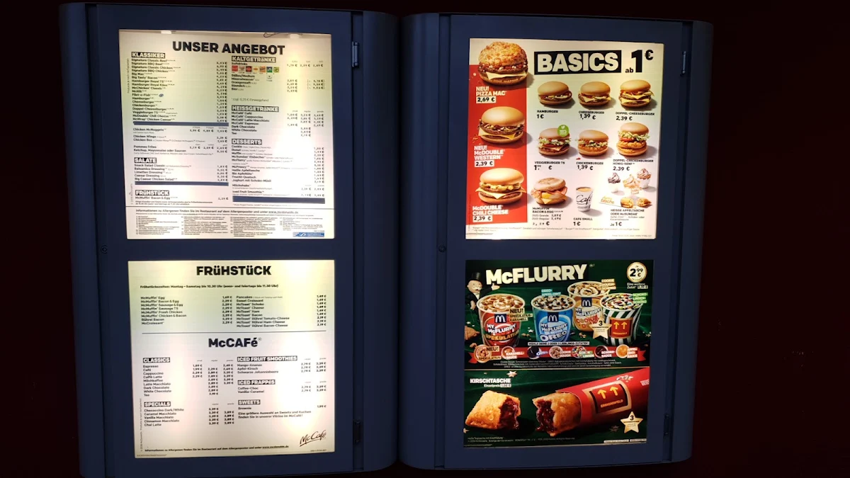 Speisekarte, McDonald's