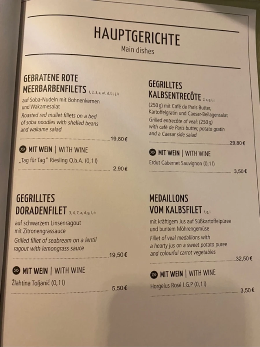 Speisekarte, Gaumenfreund