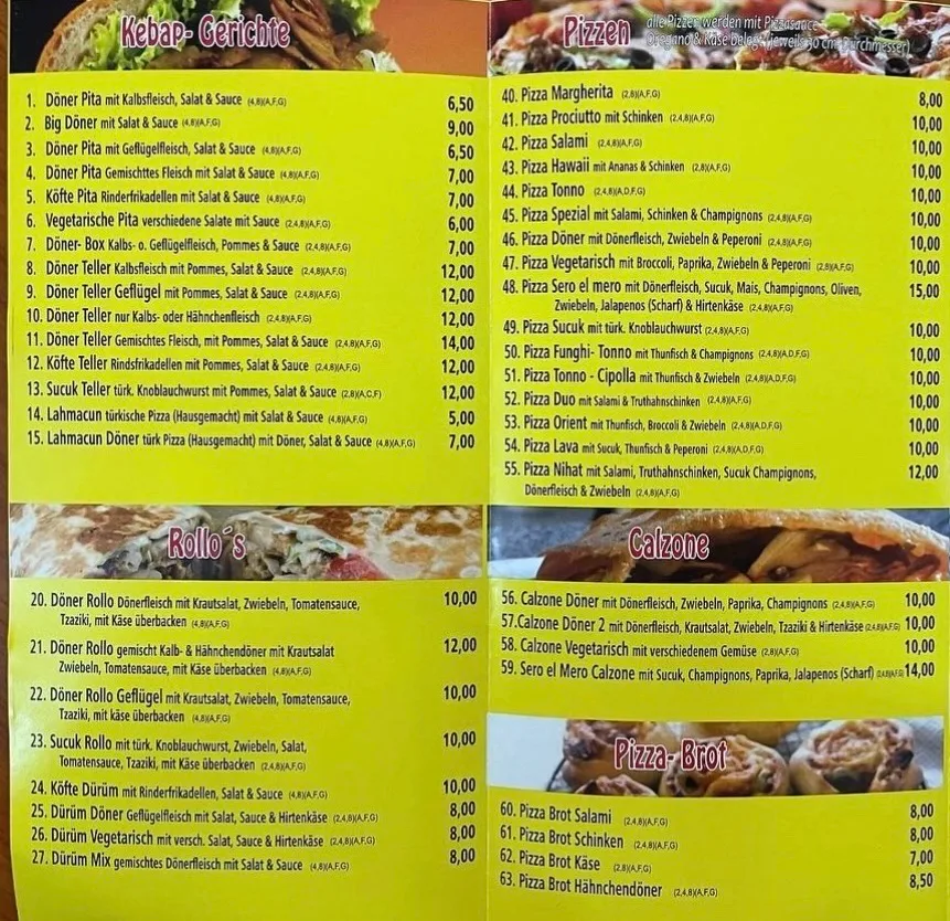 Speisekarte photo 1