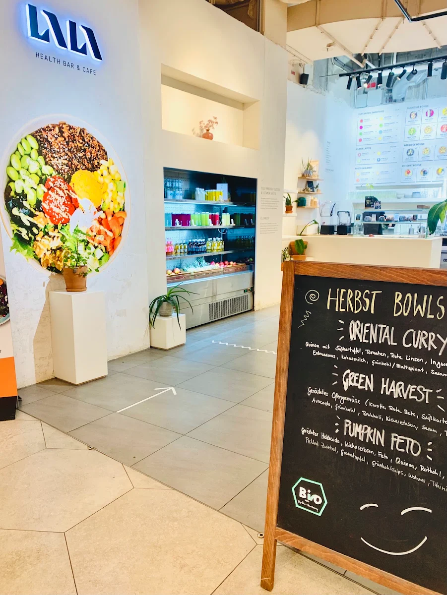 Speisekarte, LALA Health Bar & Café