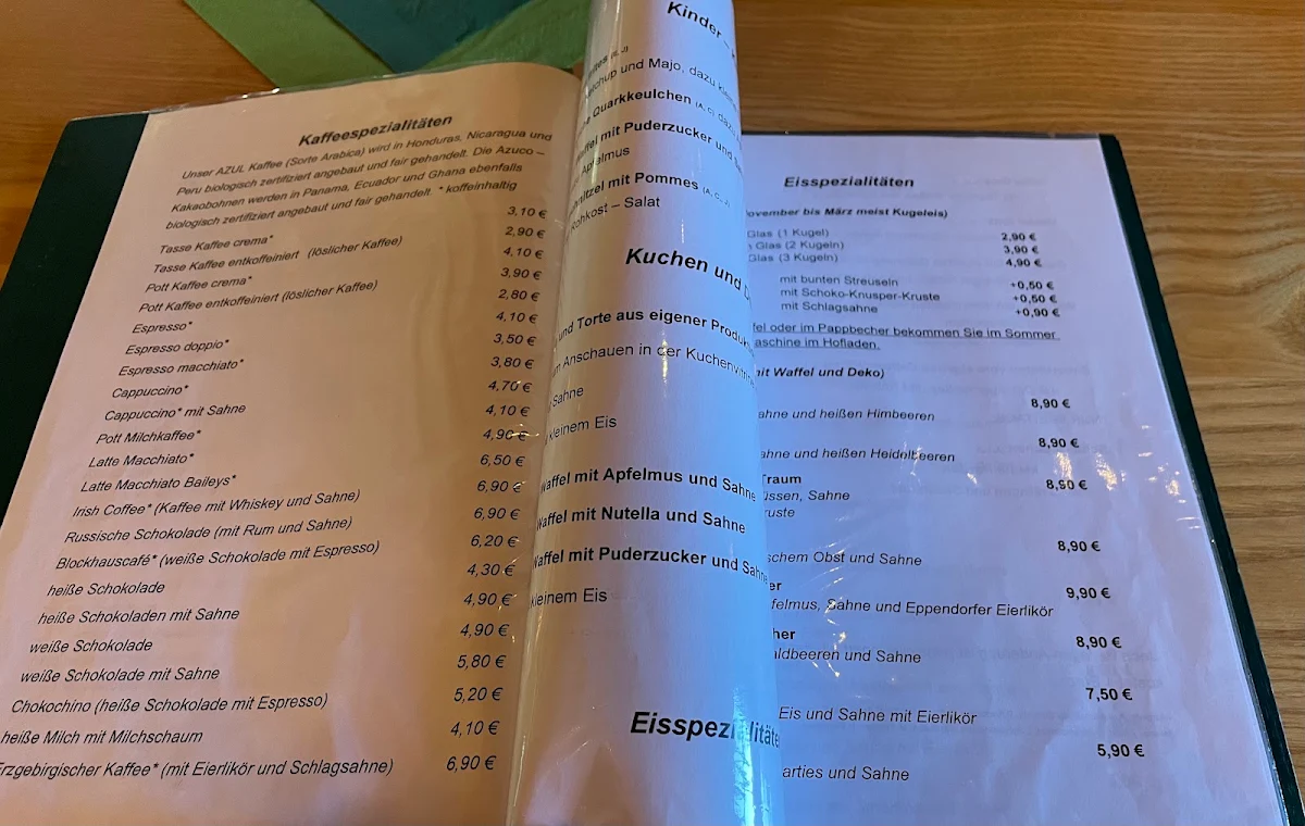 Speisekarte photo 1