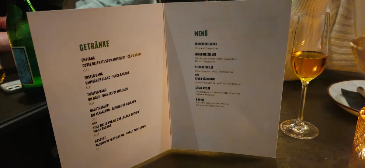 Speisekarte, Quiro