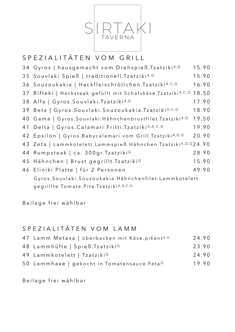 Speisekarte photo 3