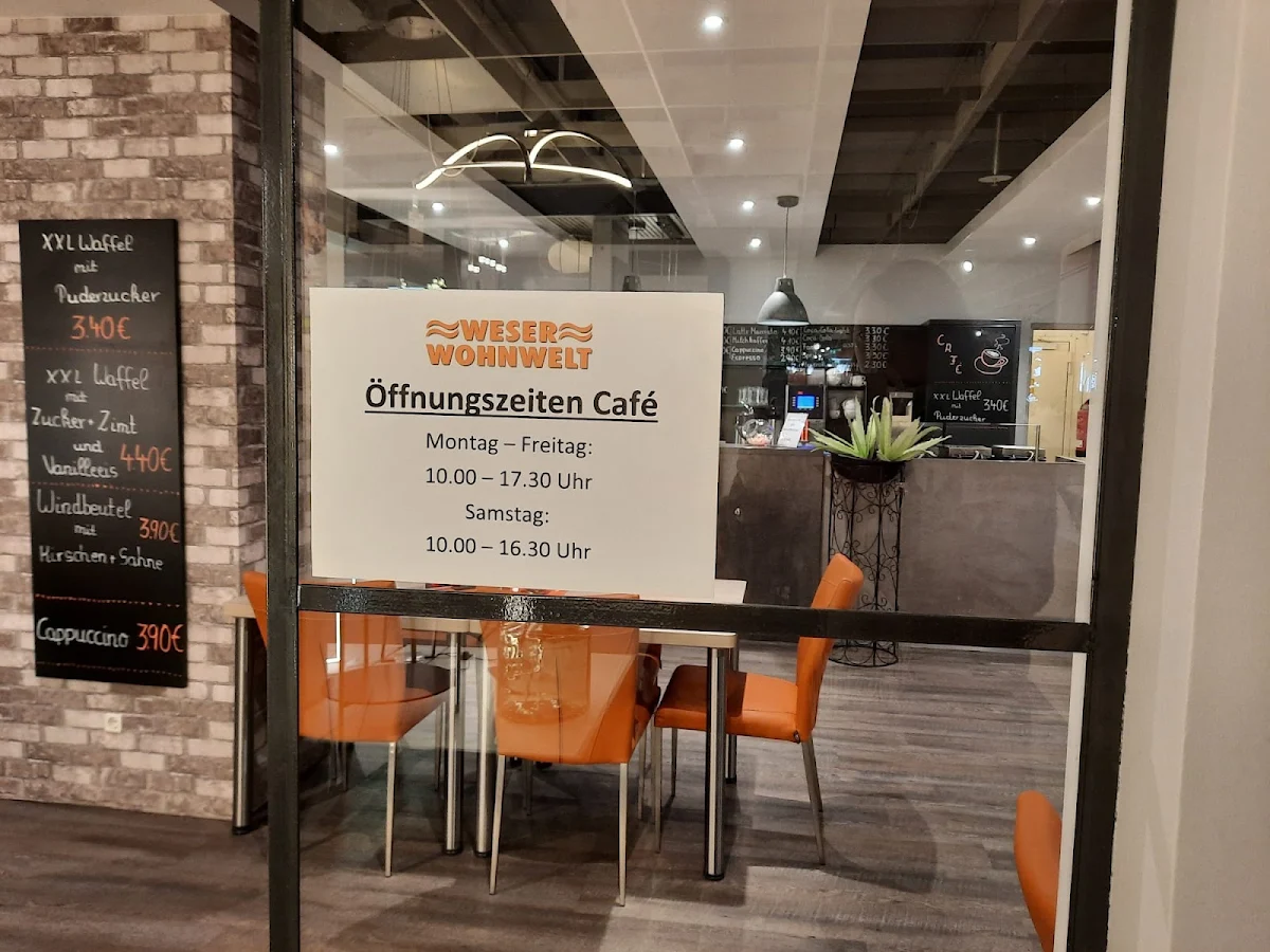 Speisekarte, Bistro der Weser Wohnwelt