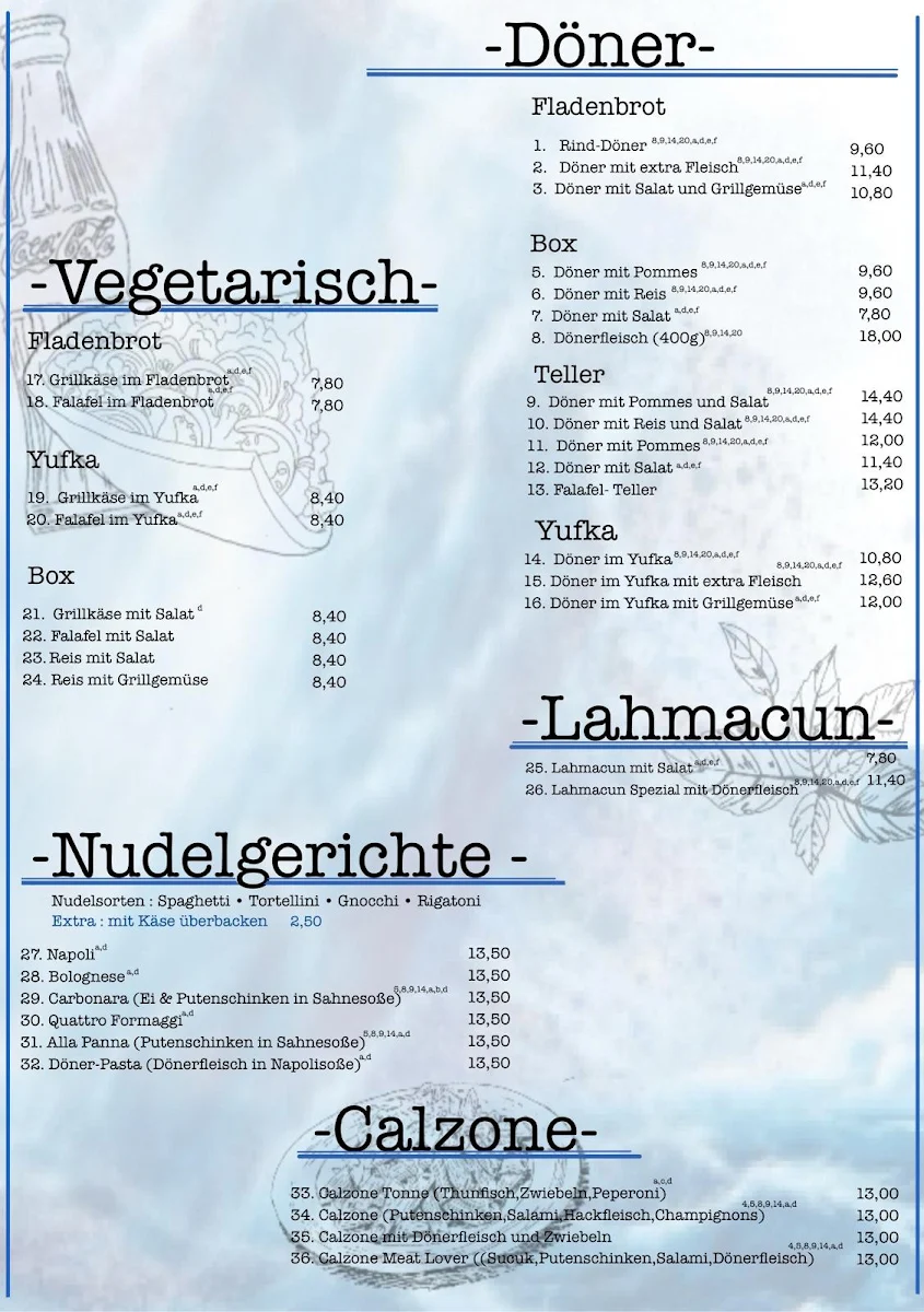 Speisekarte photo 2