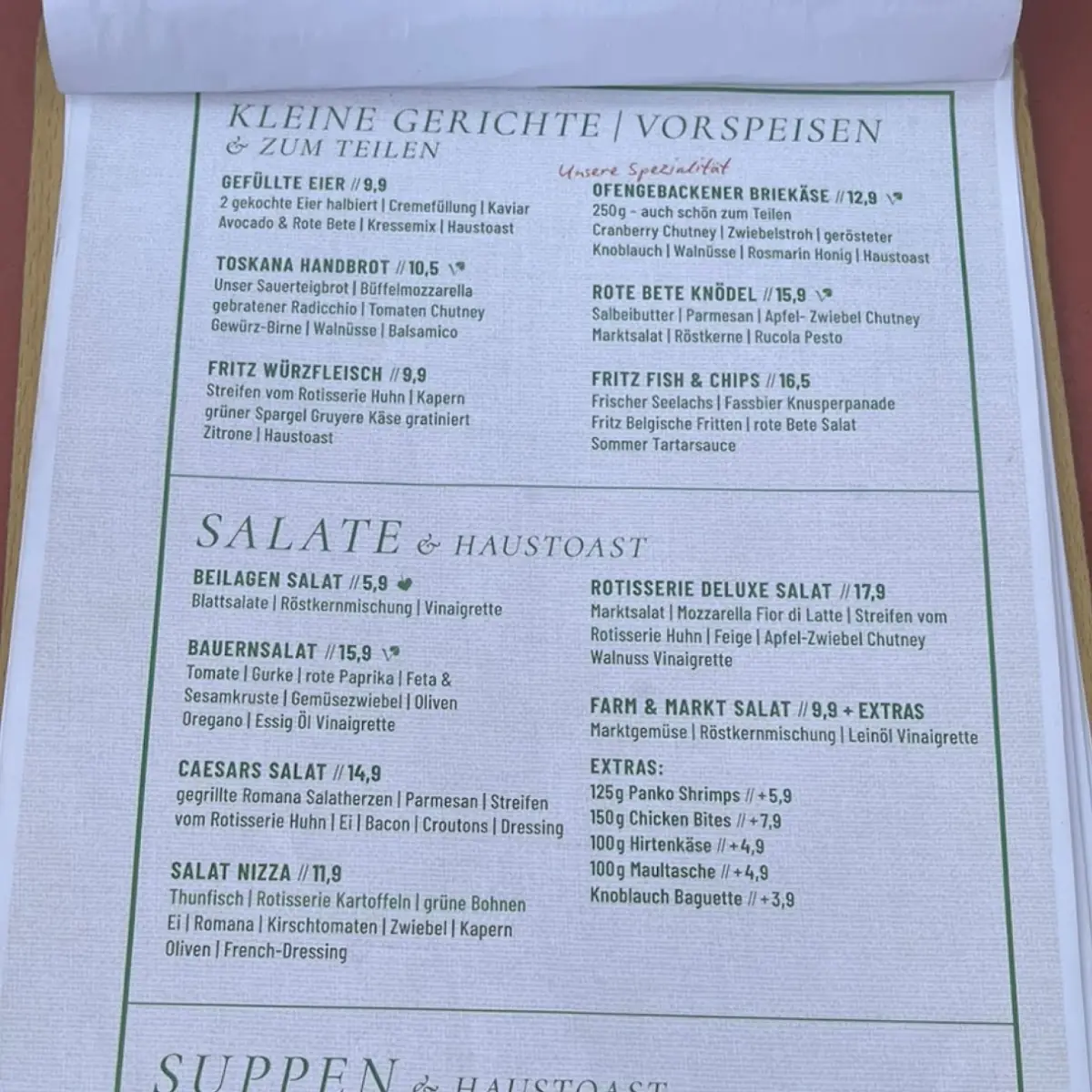 Speisekarte photo 1