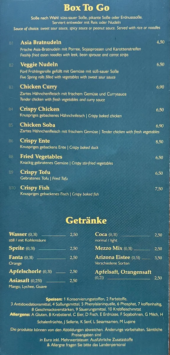 Speisekarte photo 1