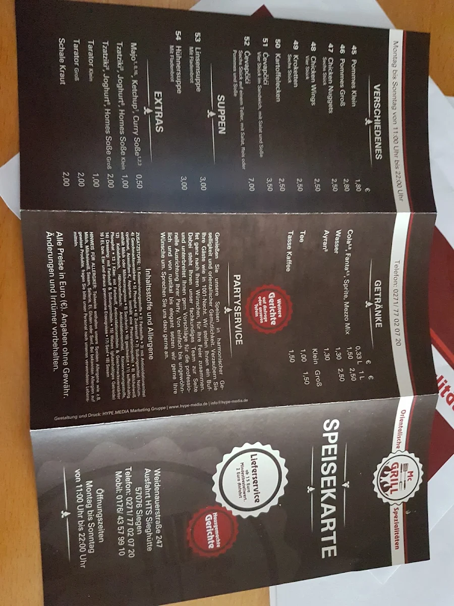 Speisekarte photo 2