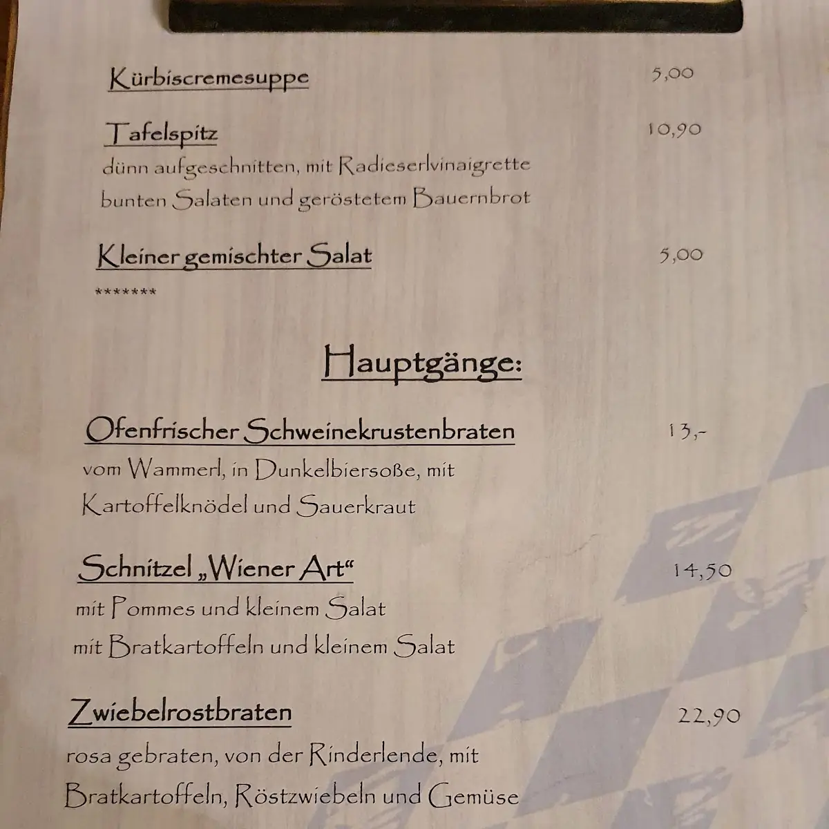 Speisekarte photo 3