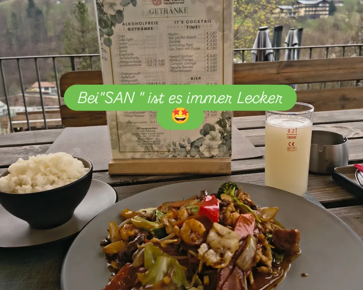 Speisekarte, San Restaurant