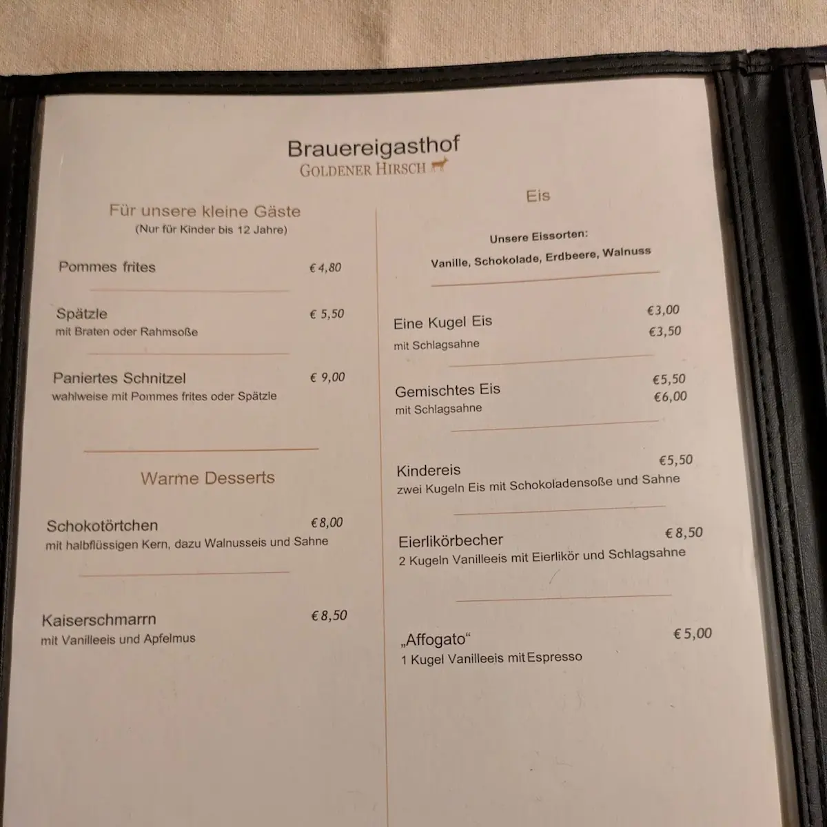 Speisekarte photo 2