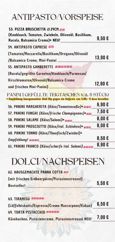 Speisekarte photo 3
