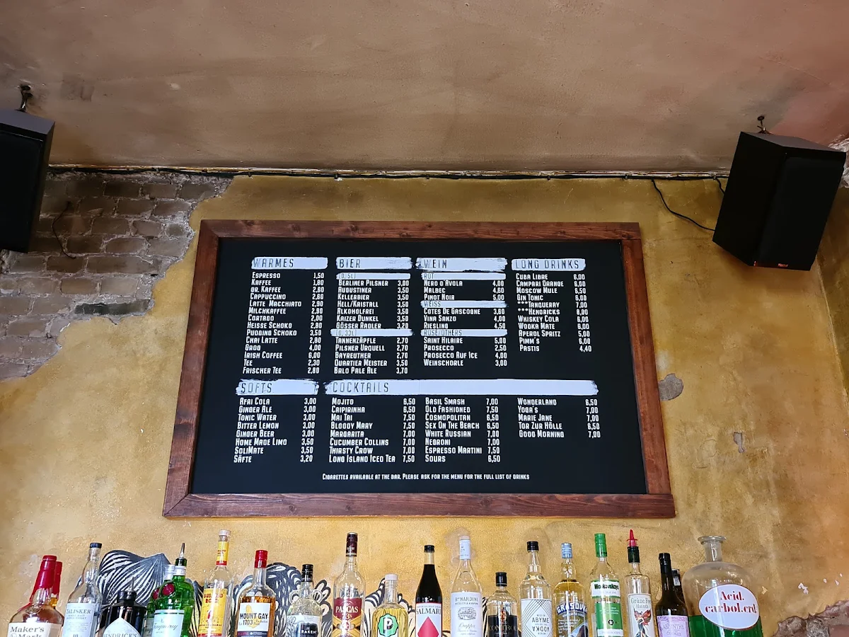 Speisekarte, Mano Cafe