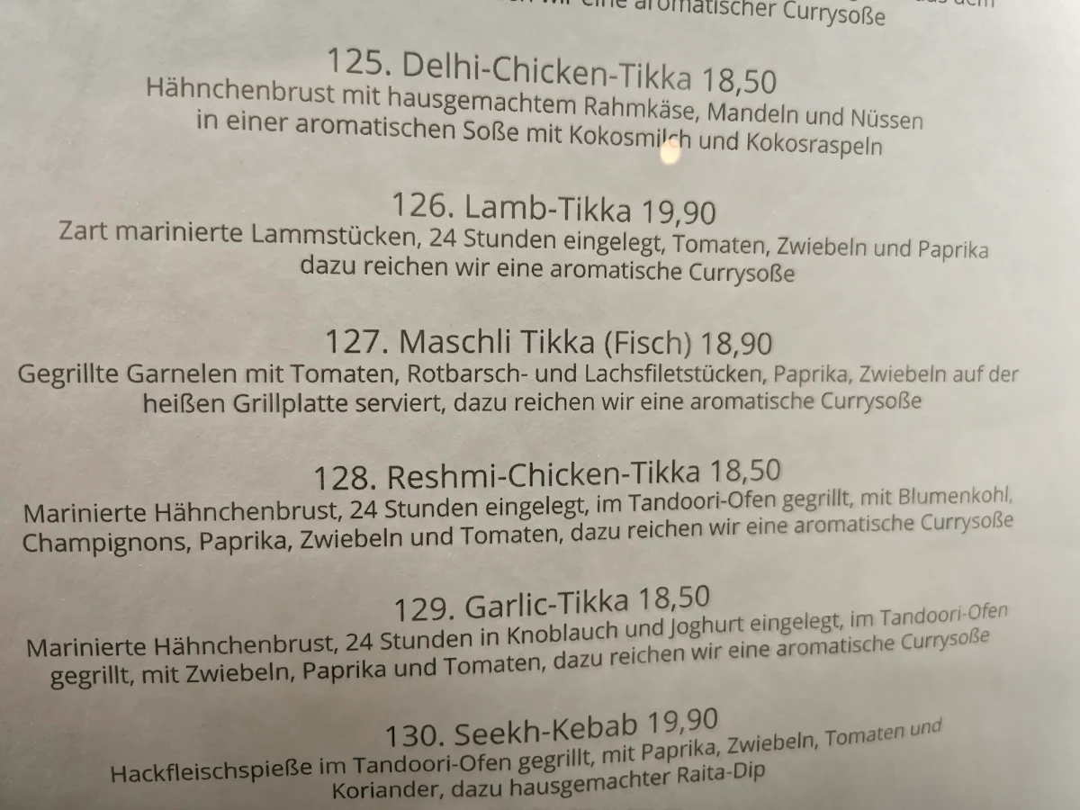Speisekarte photo 1