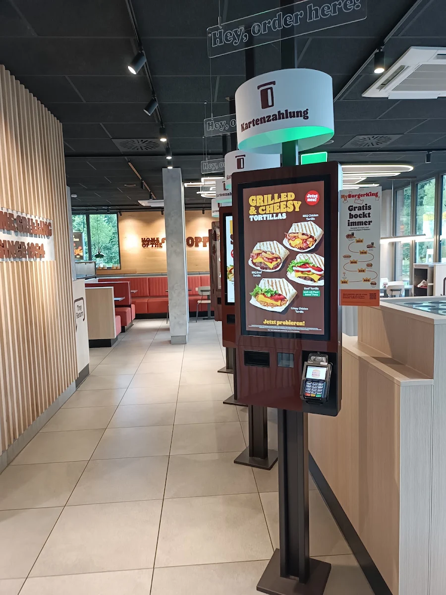 Speisekarte, Burger King Saarbrücken