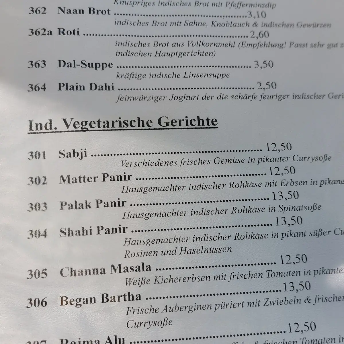 Speisekarte photo 2
