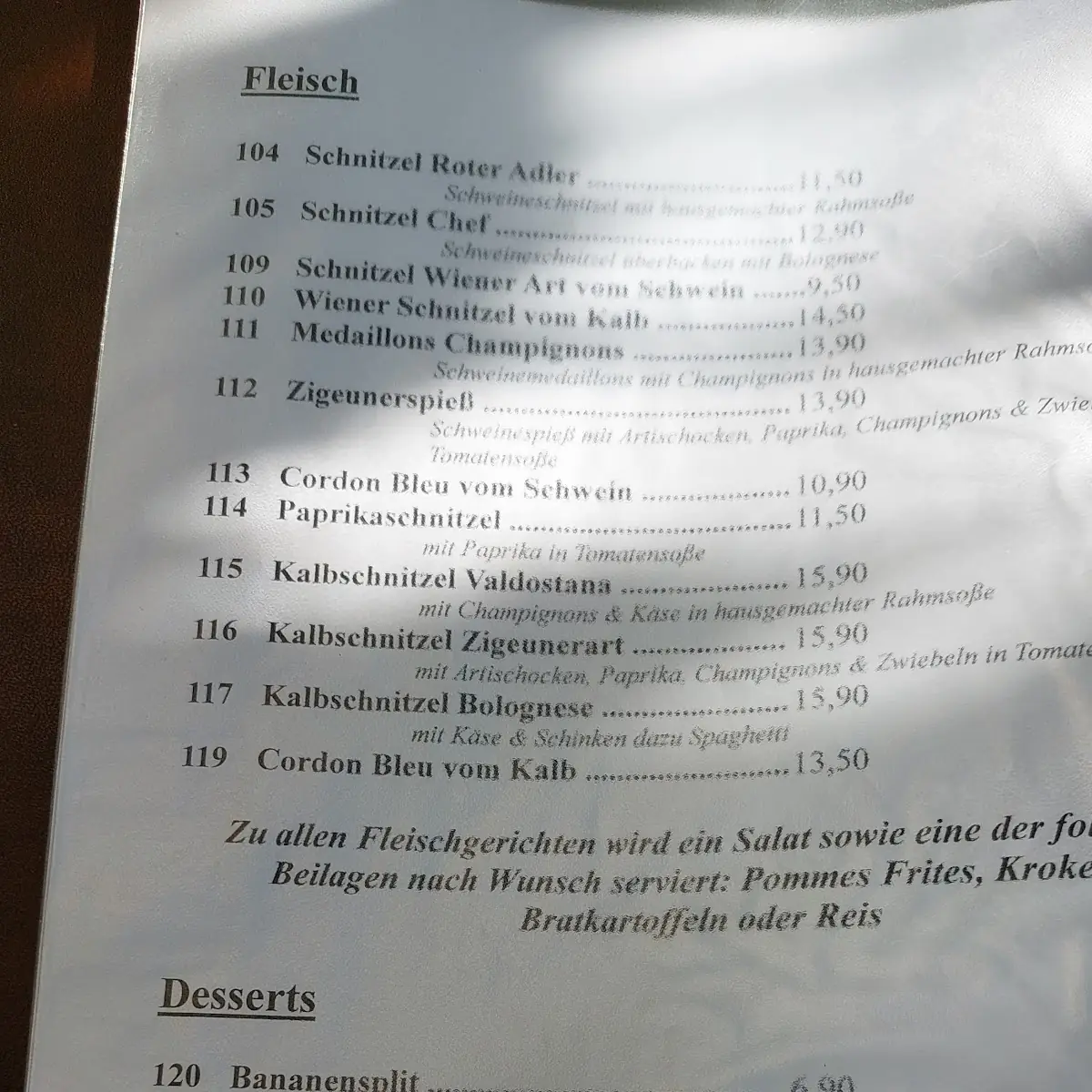 Speisekarte photo 4
