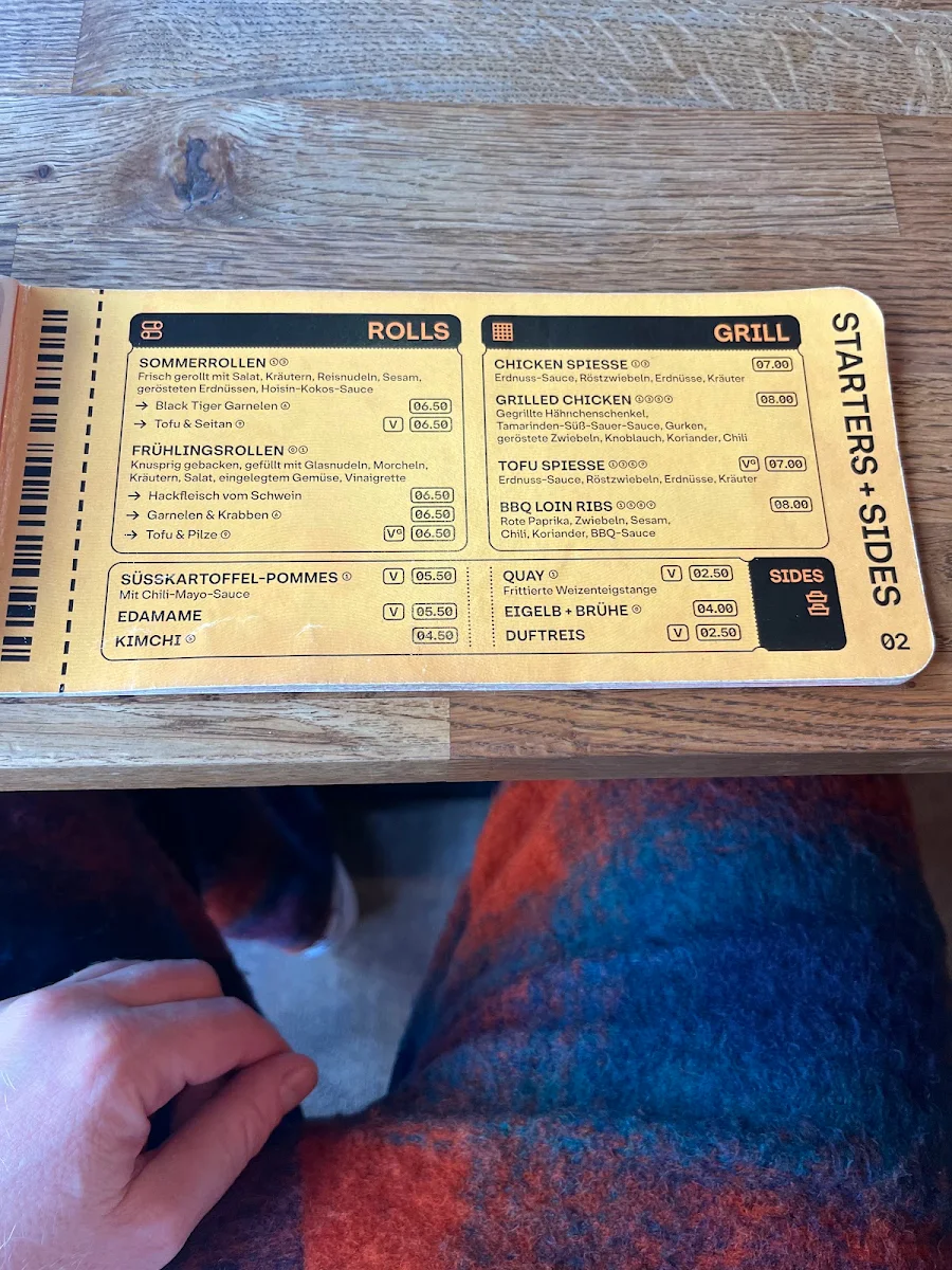 Speisekarte, PHO - Noodlebar (Kreuzberg)