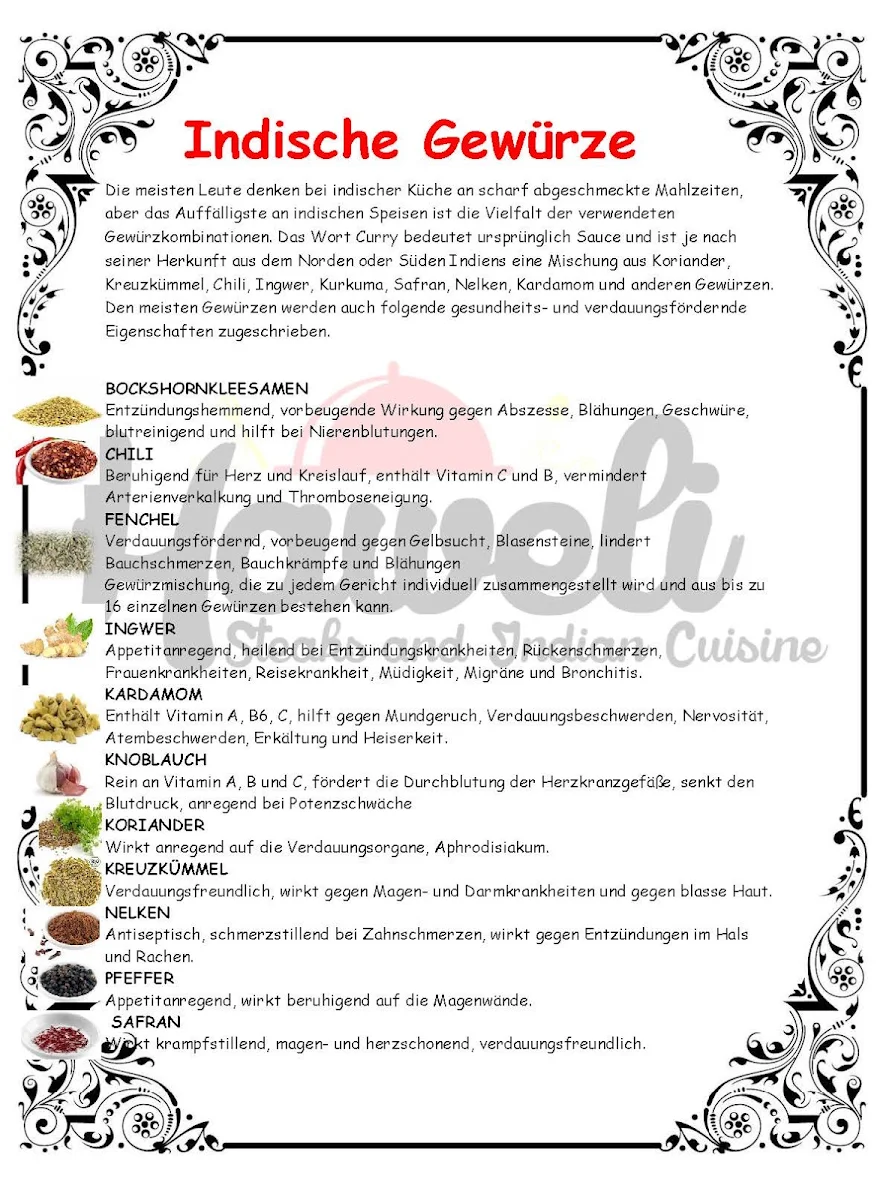 Speisekarte photo 1