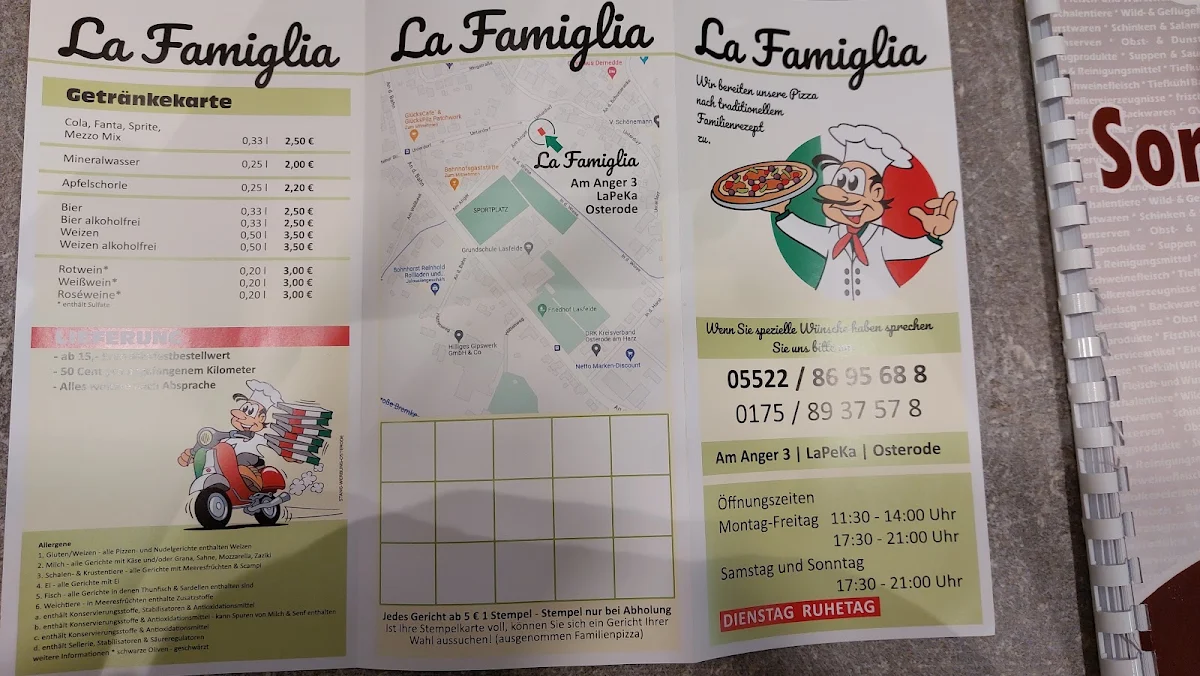 Speisekarte, La Famiglia