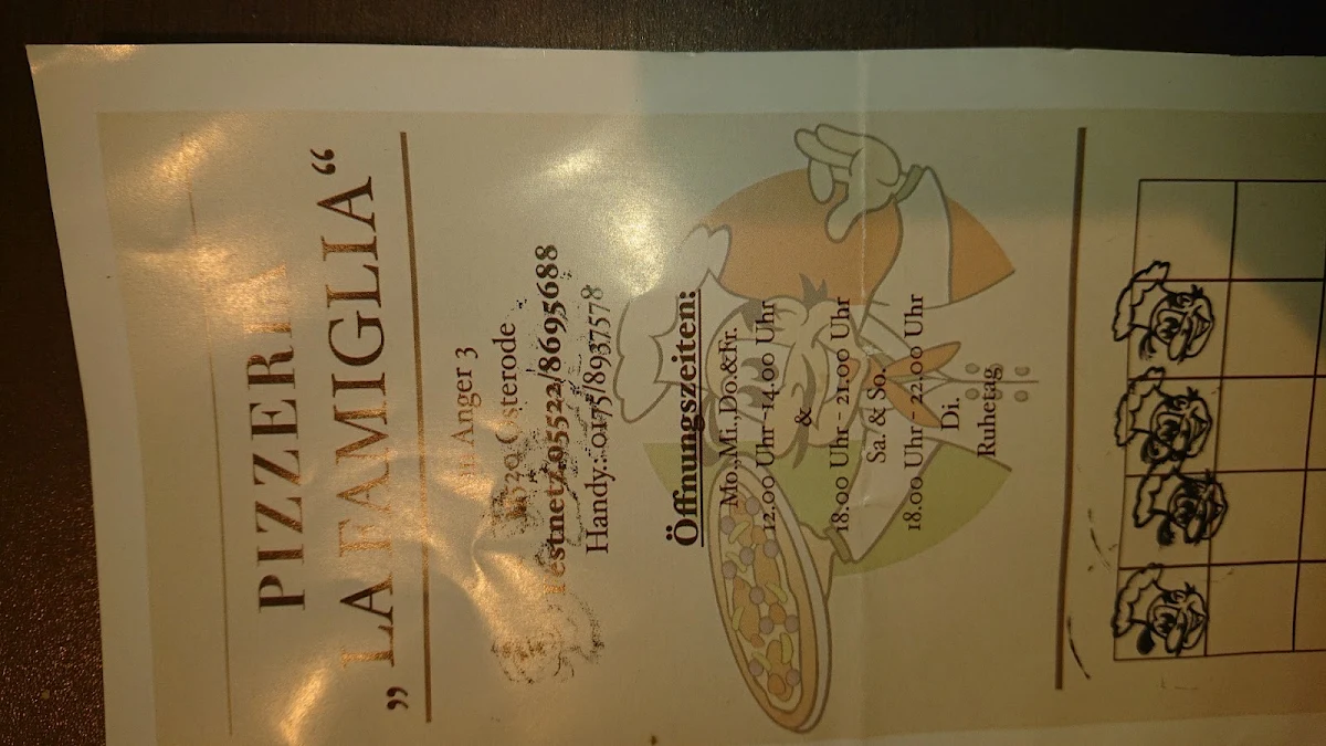 Speisekarte, La Famiglia