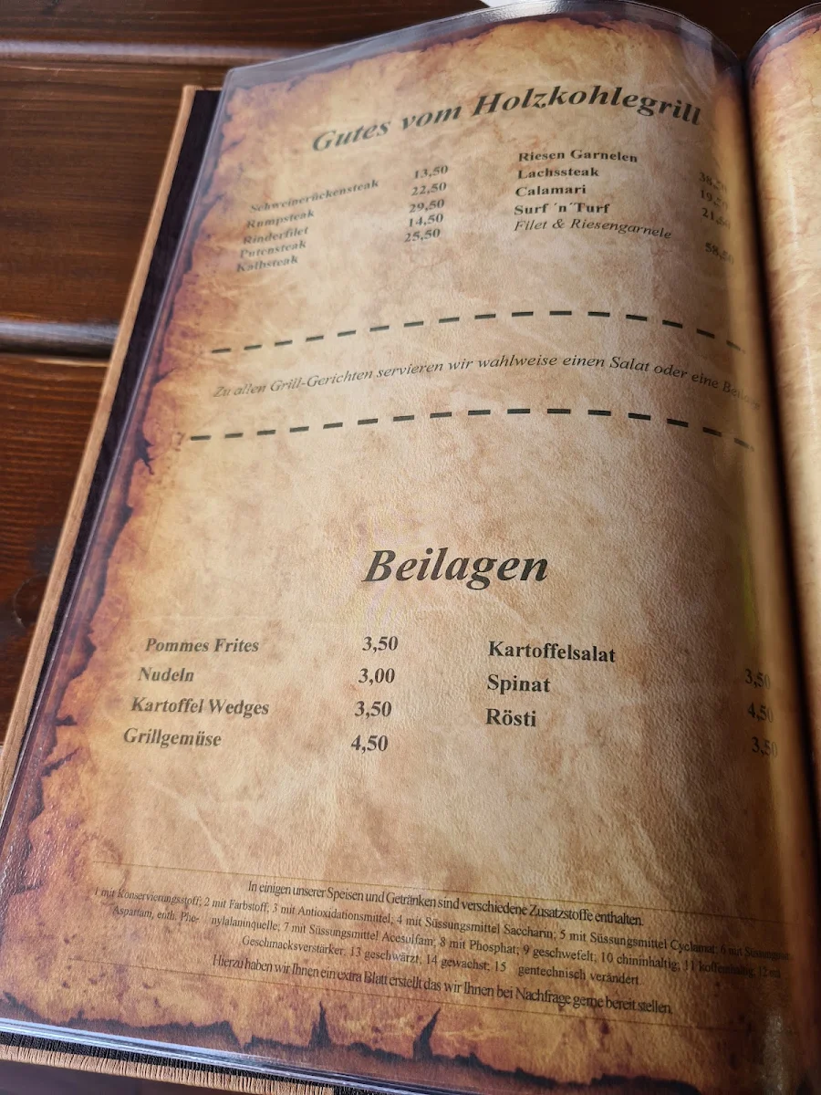 Speisekarte, Schlemmeria Im Moos