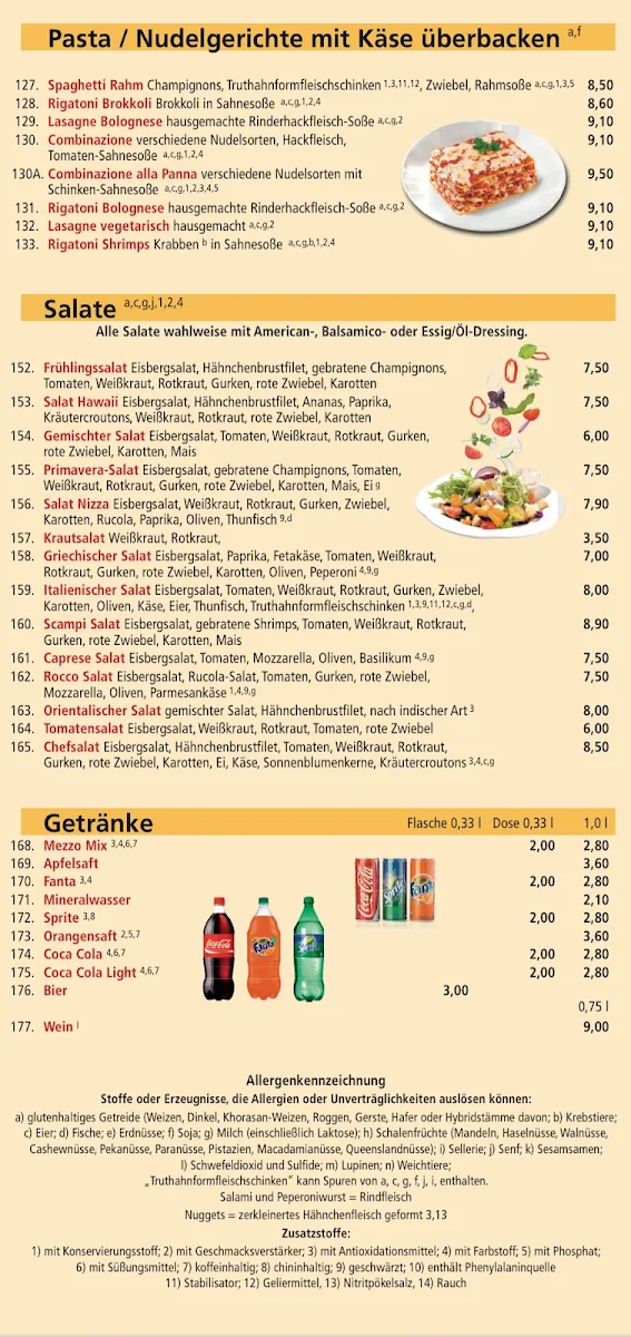 Speisekarte, MooN Pizzeria To Go