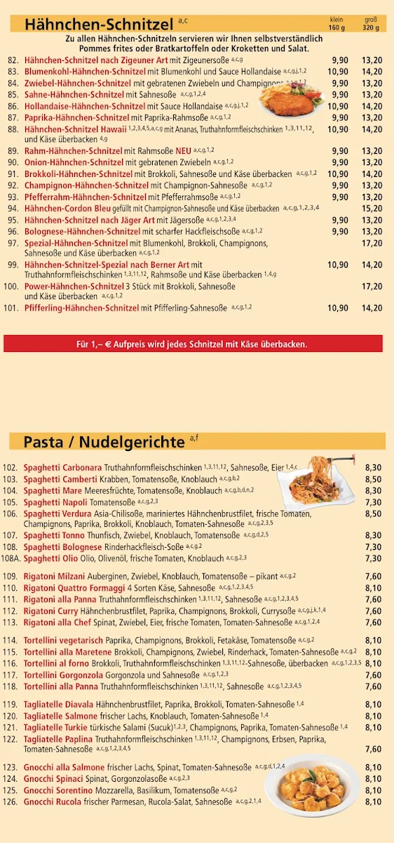 Speisekarte, MooN Pizzeria To Go