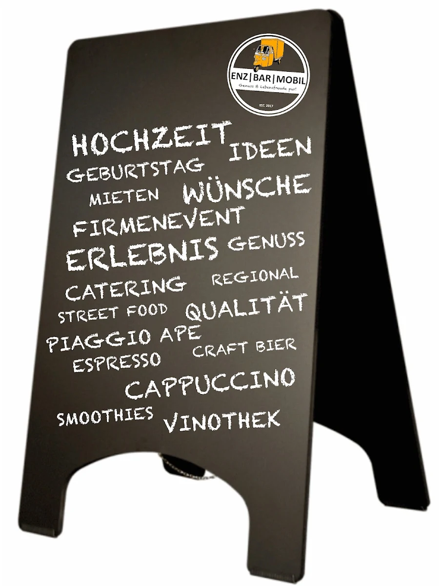 Speisekarte, ENZ|BAR|MOBIL - Dana und Kai Fischer GbR