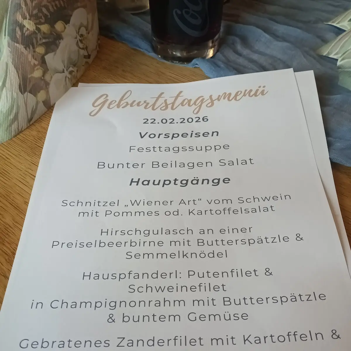 Speisekarte photo 1