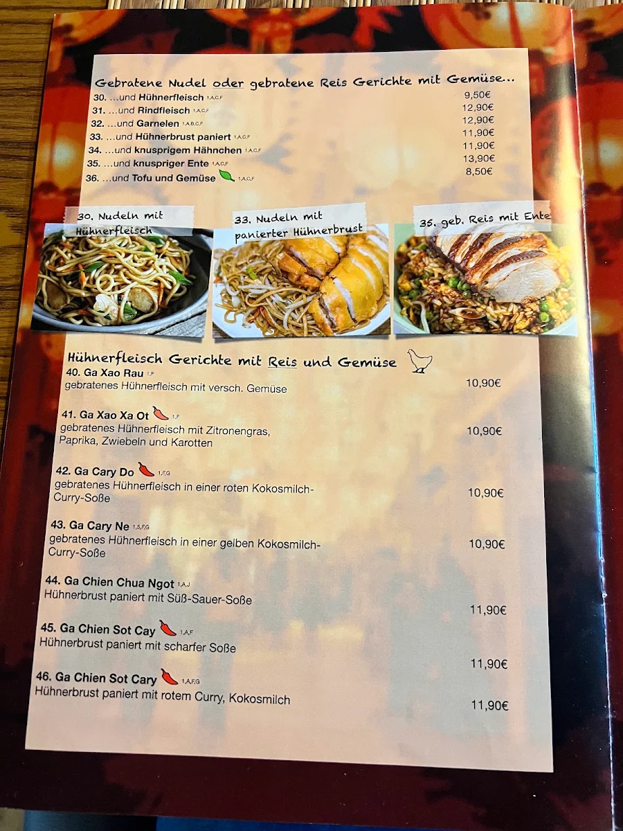 Speisekarte, Bistro Little Saigon