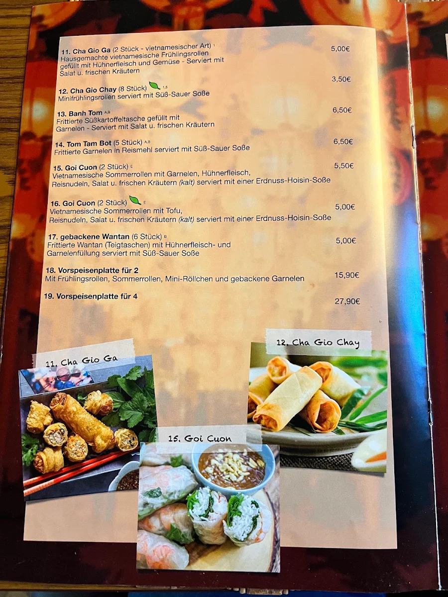 Speisekarte, Bistro Little Saigon