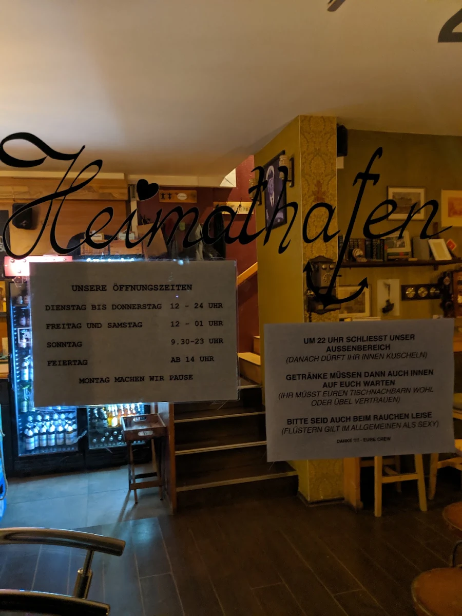 Speisekarte, Heimathafen Bayreuth