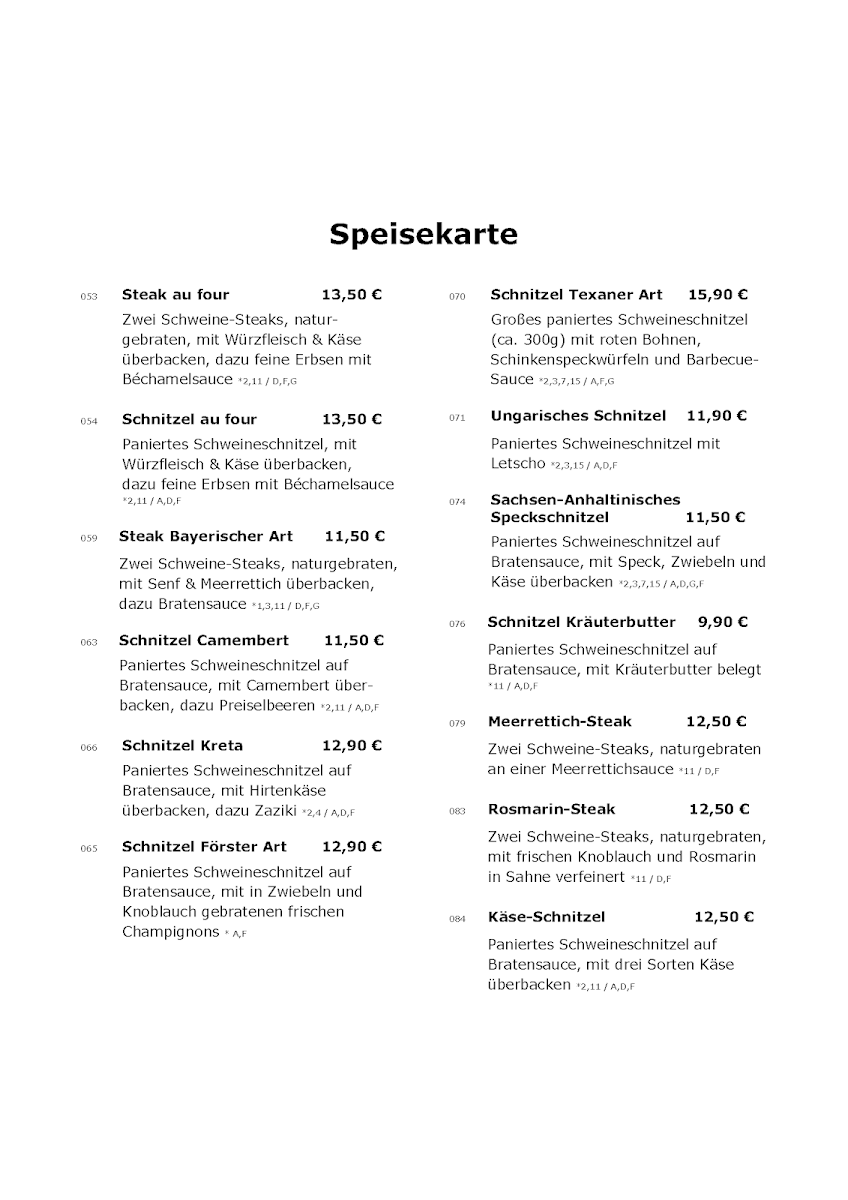 Speisekarte photo 3