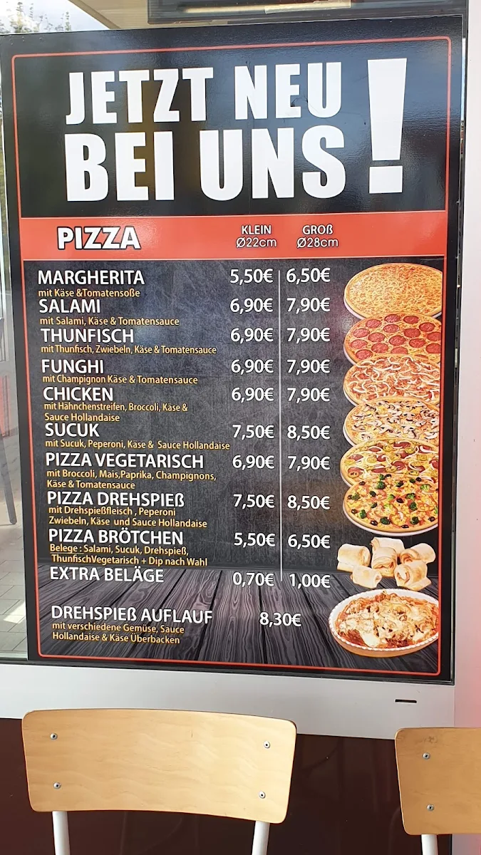 Speisekarte, Boberg Döner Pizza Haus