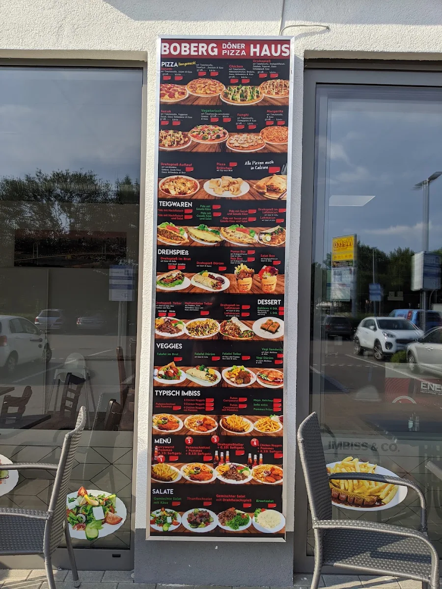 Speisekarte, Boberg Döner Pizza Haus