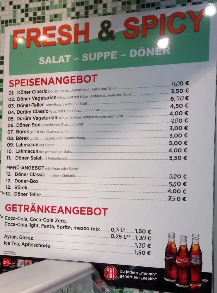 Speisekarte photo 2