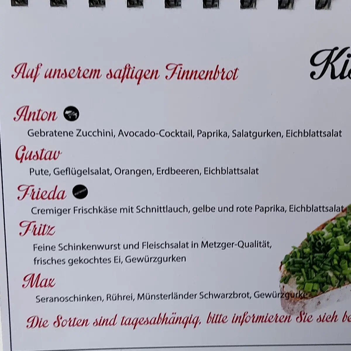 Speisekarte photo 5